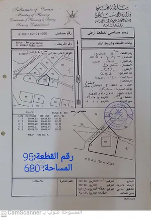 للبيع ارض سكنية مميزة في ولاية نزوى