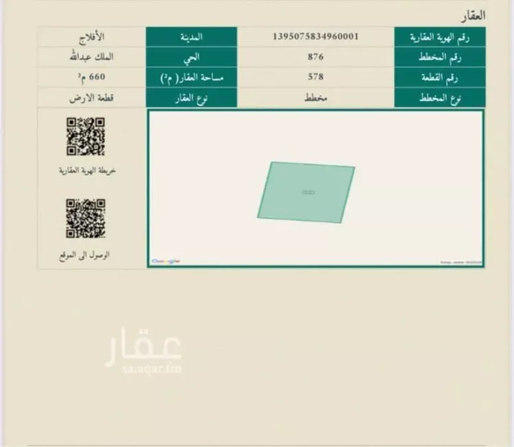 أرض للبيع في شارع الملك عبدالله 65