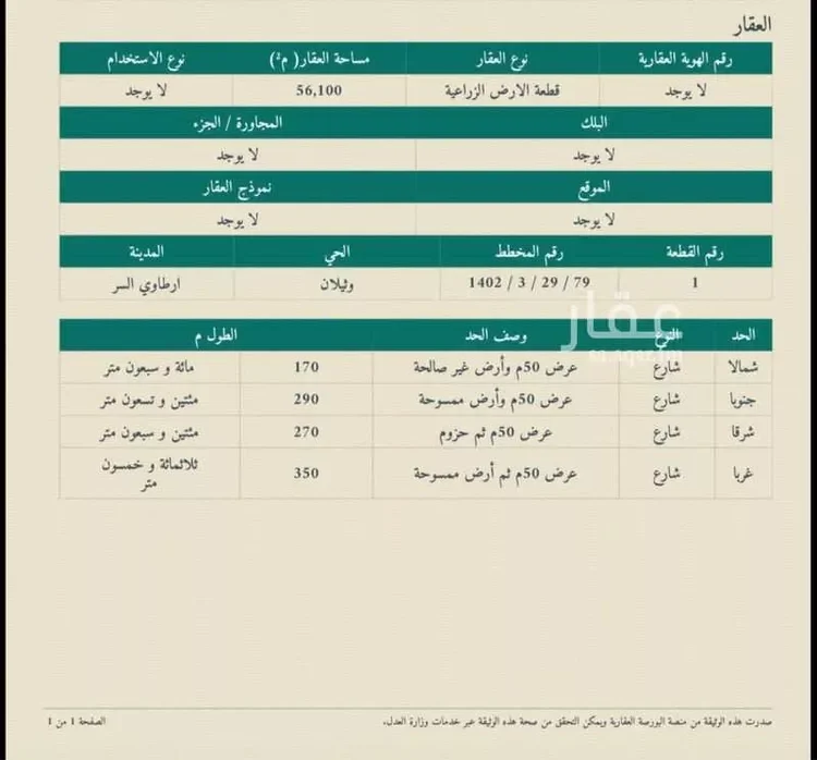 أرض للبيع في حي هذالات