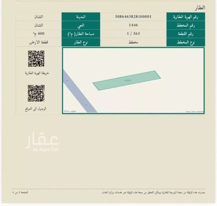 أرض للبيع في حي الازدهار — أرض في الشنان
