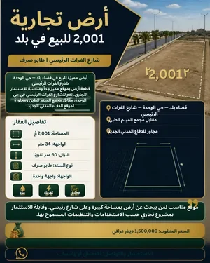 بيع قطعه ارض