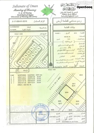 سكني تجاري في الخابوره الهجاري ع الخط الثالث من خط الغاز