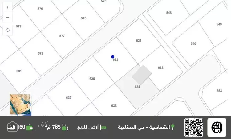 أرض للبيع في شارع الأرق بن أبي الأرقم