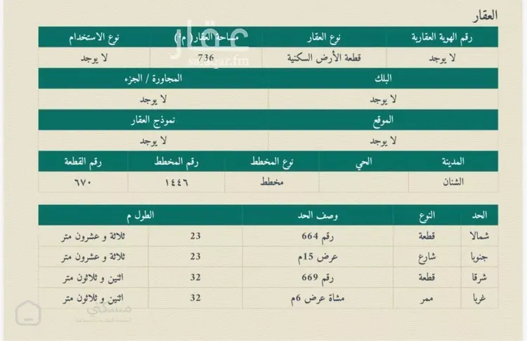 أرض للبيع في حي الازدهار