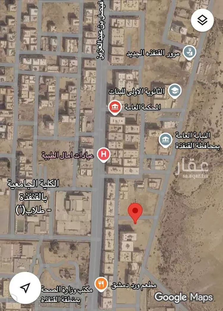 أرض للبيع في شارع اياس ابن البكير