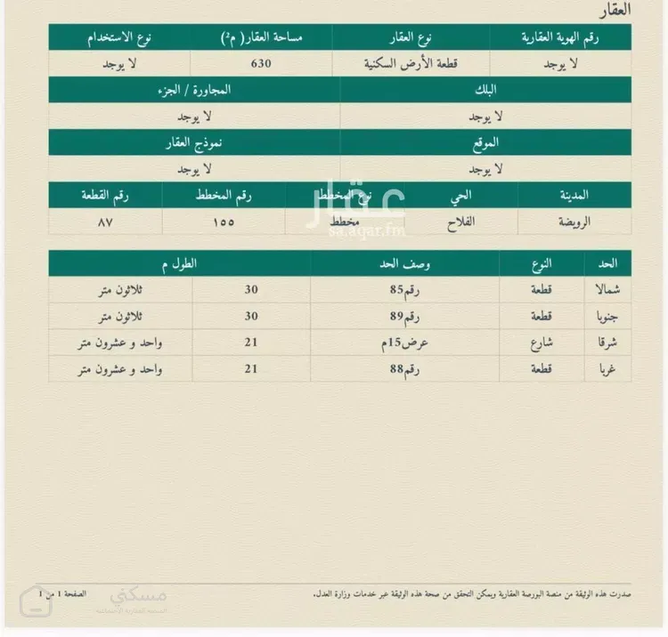 أرض للبيع في شارع ابن عبدوس