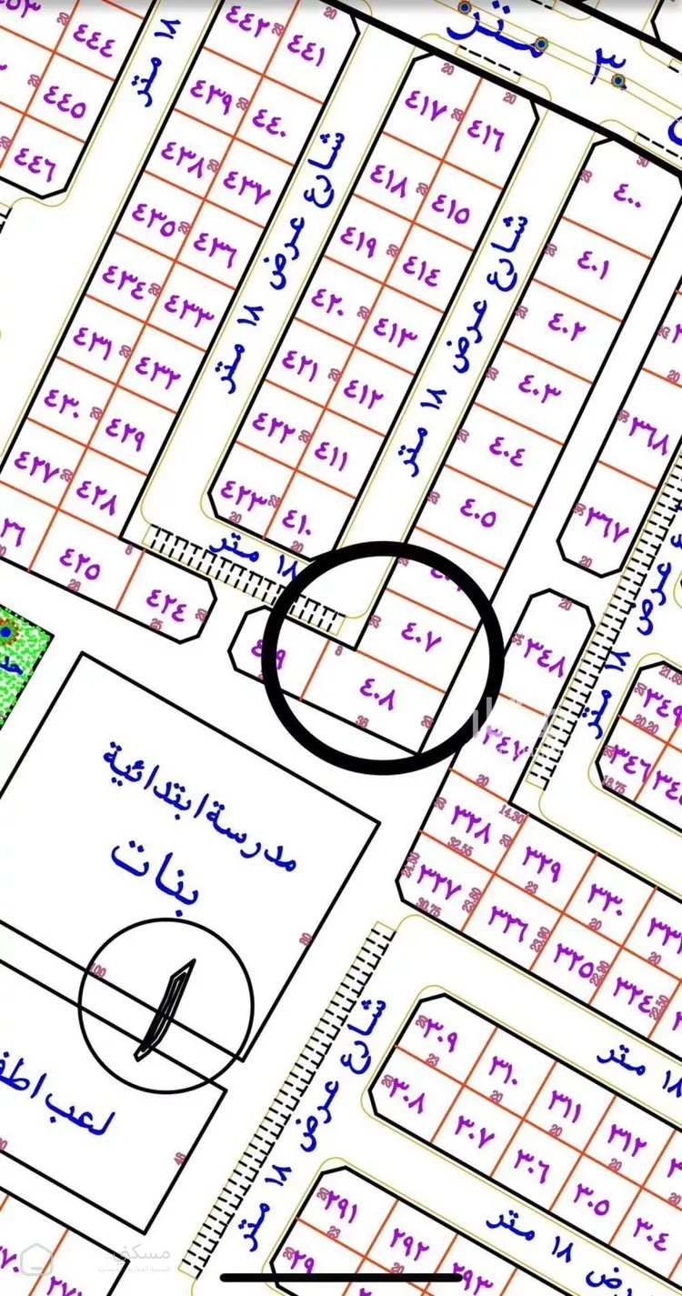 أرض للبيع في حي الشفاء
