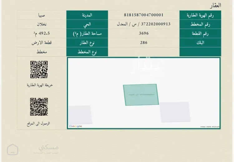 أرض للبيع في مدينة اللخبصية