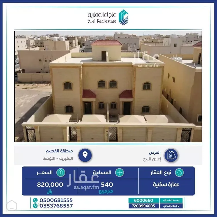 عمارة للبيع في شارع الديرة 10