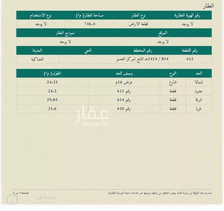 أرض للبيع في حي الحسو
